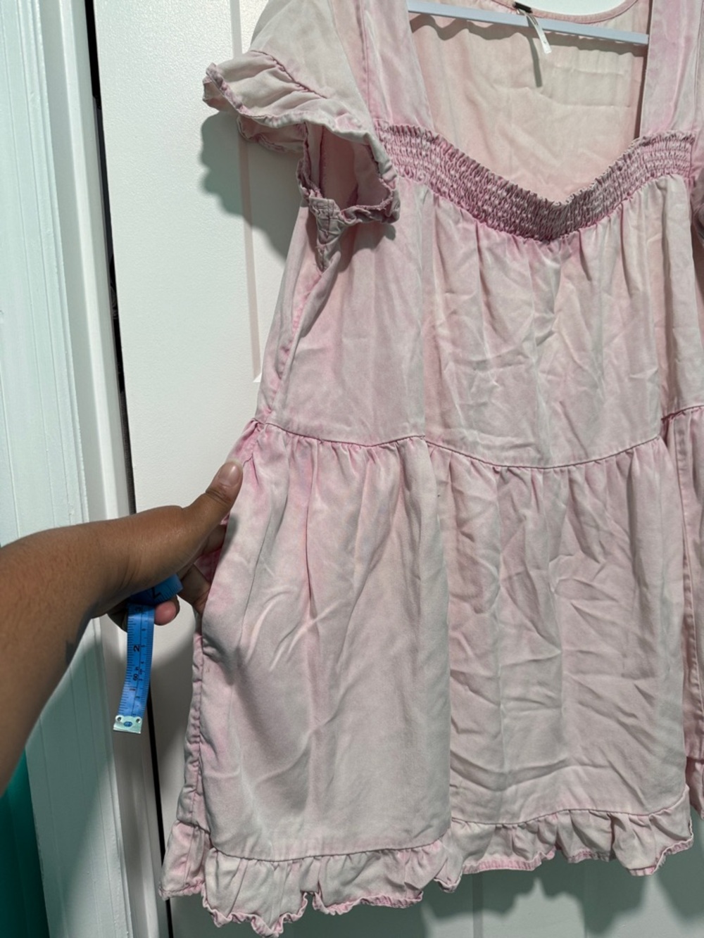 Free People Pink Sadie Tunic, size Large - Picture 6 of 6